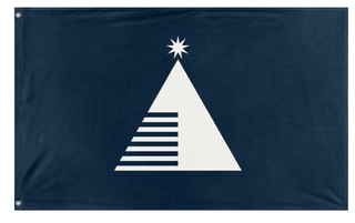 A mockup of the custom flag 'Cognoscenti flag' on a white background
