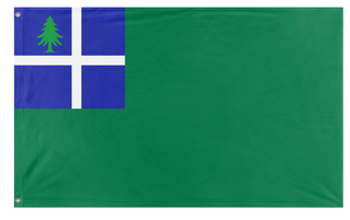 A mockup of the custom flag 'New Scotland  flag' on a white background