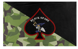 A mockup of the custom flag 'N/A flag' on a white background