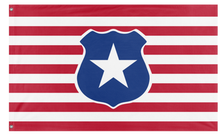 A mockup of the custom flag 'Flag of Columbia' on a white background