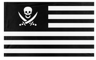 A mockup of the custom flag 'T flag' on a white background