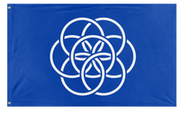 A mockup of the custom flag 'Globalist flag' on a white background