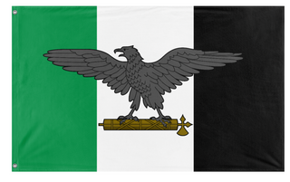 A mockup of the custom flag 'The Big flag' on a white background
