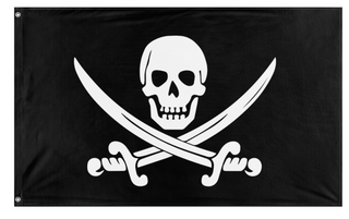 A mockup of the custom flag 'test flag' on a white background