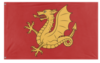 A mockup of the custom flag 'Kingdom Of Wessex Redesigned flag' on a white background