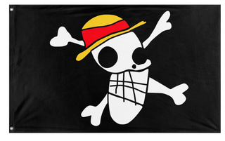 A mockup of the custom flag 'Lufi's drawing flag' on a white background