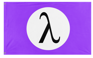 A mockup of the custom flag 'Qveer flag' on a white background