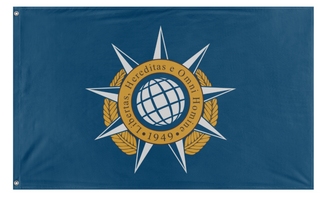 A mockup of the custom flag 'Accord Flag' on a white background