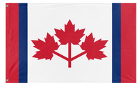 A mockup of the custom flag 'Canadian Flag' on a white background
