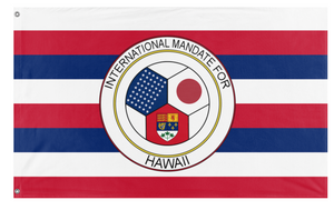 A mockup of the custom flag 'Hawaii Flag' on a white background