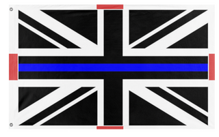 A mockup of the custom flag 'TBL flag' on a white background