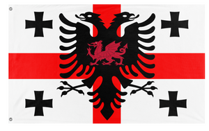A mockup of the custom flag 'Chungis flag' on a white background