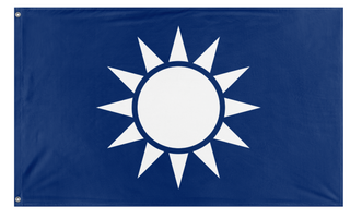 A mockup of the custom flag 'Kuomintang Party' on a white background