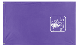 A mockup of the custom flag 'PWC flag' on a white background