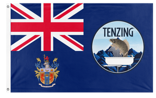 A mockup of the custom flag 'Greater Brotherhood flag' on a white background