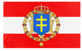 A mockup of the custom flag 'Intermariun flag' on a white background