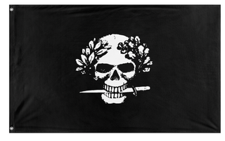 A mockup of the custom flag 'Arditi flag' on a white background