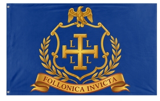 A mockup of the custom flag 'dddd flag' on a white background