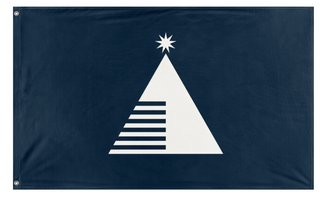 A mockup of the custom flag 'Cognoscenti flag' on a white background