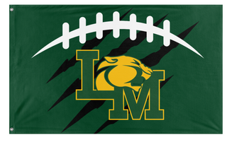 A mockup of the custom flag 'LMFB flag' on a white background
