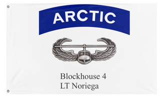 A mockup of the custom flag 'BH flag' on a white background