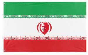 A mockup of the custom flag 'ADRIAN flag' on a white background