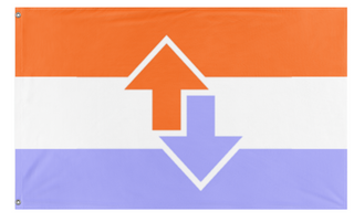 A mockup of the custom flag 'RedditFlag' on a white background