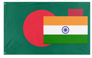 A mockup of the custom flag 'test flag' on a white background