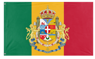 A mockup of the custom flag 'Non-aligned Italian East Africa flag' on a white background