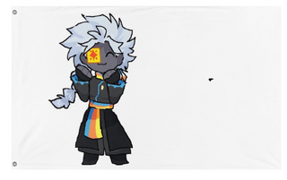 A mockup of the custom flag 'Nnn flag' on a white background