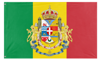 A mockup of the custom flag 'Italian State of East Africa flag' on a white background