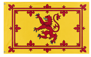 A mockup of the custom flag 'Flag of Scotland' on a white background