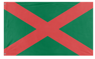 A mockup of the custom flag 'Jolly William  flag' on a white background