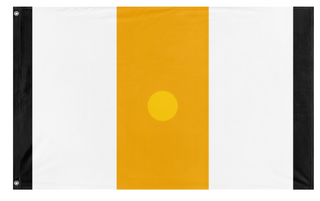 A mockup of the custom flag 'Great Brighton flag' on a white background