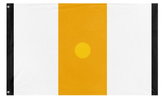 A mockup of the custom flag 'Federation of Great Brighton flag' on a white background
