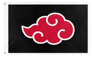 A mockup of the custom flag 'kyrii flag' on a white background