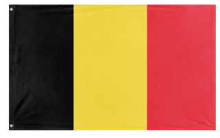 A mockup of the custom flag 'test flag' on a white background