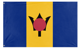 A mockup of the custom flag 'test flag' on a white background