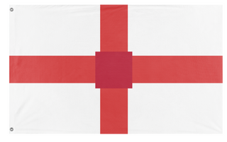 A mockup of the custom flag 'test flag' on a white background