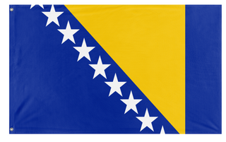 A mockup of the custom flag 'test flag' on a white background