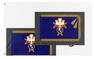A mockup of the custom flag 'T flag' on a white background