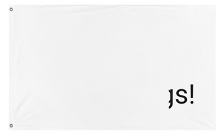 A mockup of the custom flag 'T flag' on a white background