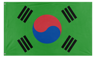 A mockup of the custom flag 'test flag' on a white background