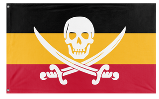 A mockup of the custom flag 'T flag' on a white background