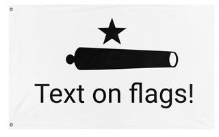 A mockup of the custom flag 'hjb flag' on a white background