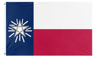 A mockup of the custom flag '2026 Texas State flag' on a white background