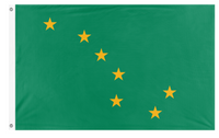 A mockup of the custom flag 'WCA flag' on a white background