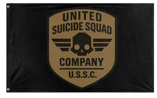 A mockup of the custom flag 'USSC flag' on a white background
