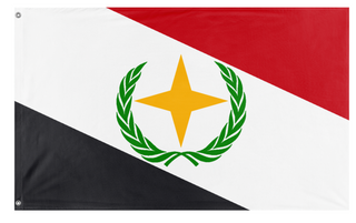 A mockup of the custom flag 'Brazil Alt flag' on a white background