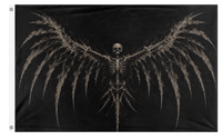 A mockup of the custom flag 'Pirate flag 2' on a white background
